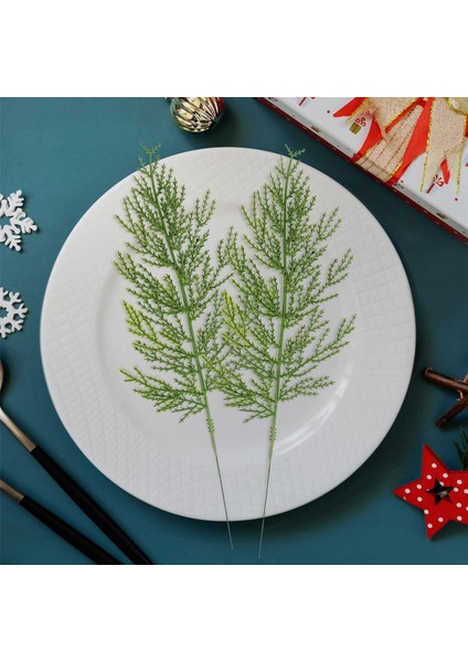 40 Adet Yapay Dal Sahte Sprey Dalları Selvi Kaynaklanıyor Çam Seçtikleri Plastik Yeşillik Noel Dıy (Yurt Dışından)