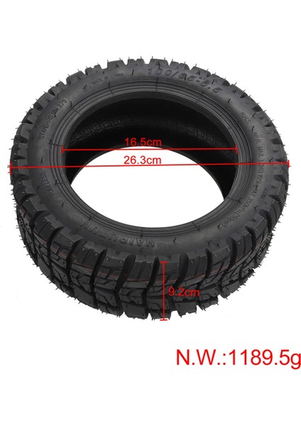 11 Inç 100/65-6.5 Elektrikli Scooter Vakumlu Lastik Tubeless Lastik Dualtron Dt Için Lastik Valf ile Arazi Lastiğini Genişletin (Yurt Dışından)