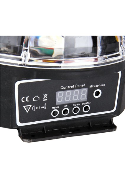 3x LED Rgb Kristal Top Etkisi Işık Dmx Disko Dj Sahne Işığı Ktv Club Pub Bar Düğün Gösterisi Sesle Etkinleştirilen (Yurt Dışından)