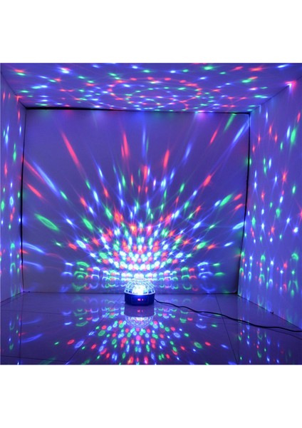 3x LED Rgb Kristal Top Etkisi Işık Dmx Disko Dj Sahne Işığı Ktv Club Pub Bar Düğün Gösterisi Sesle Etkinleştirilen (Yurt Dışından) modelleri