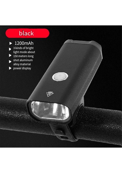 Bisiklet Far 5W Dağ Bisikleti 1200 Mah Alüminyum Alaşımlı Far Bisiklet Aydınlatma Far (Yurt Dışından)