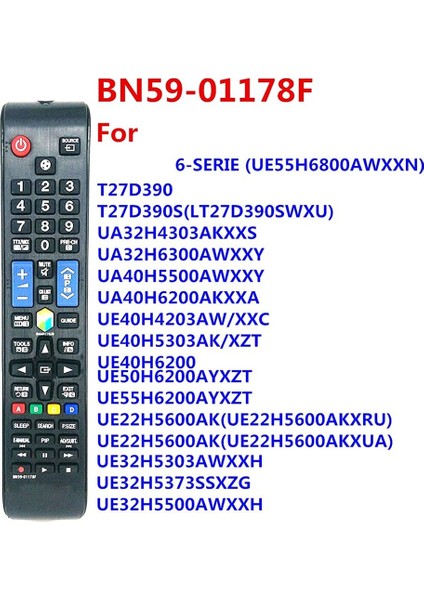 BN59-01178F Tv Uzaktan Kumandası Için Uzaktan Kumanda UA60H6300AW/UA55H6800AW Yedek Uzaktan Kumanda (Yurt Dışından) fırsatları