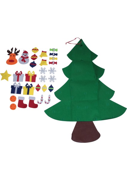 Çocuklar Için Noel Ağacı Keçe 3.2ft Yeni Yürümeye Başlayan Çocuklar ile Diy Noel Ağacı Çocuklar Için 30 Adet Süsler Noel Hediyeleri Asılı Ev Kapı Duvar Noel Süslemeleri (Yurt Dışından) fiyatları