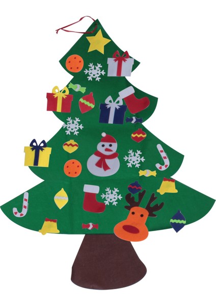 Çocuklar Için Noel Ağacı Keçe 3.2ft Yeni Yürümeye Başlayan Çocuklar ile Diy Noel Ağacı Çocuklar Için 30 Adet Süsler Noel Hediyeleri Asılı Ev Kapı Duvar Noel Süslemeleri (Yurt Dışından) modelleri