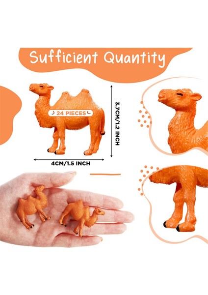 24 Adet Deve Figürleri Minyatür Oyuncaklar Deve Modelleri Kek Toppers Için Hayvan Figürleri Ev Masaüstü Süsler Dekor (Yurt Dışından) fiyatları
