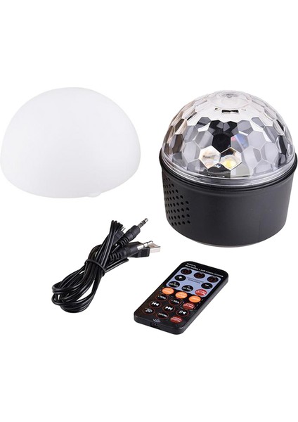 In 1 LED Gece Lambası Bluetooth Sahne Işığı Romantik Gece Lambası Etkisi Renkli Uzaktan Kumanda Görsel Dekoratif Atmosfer Işığı (Yurt Dışından)