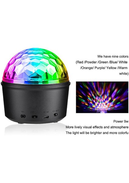 In 1 LED Gece Lambası Bluetooth Sahne Işığı Romantik Gece Lambası Etkisi Renkli Uzaktan Kumanda Görsel Dekoratif Atmosfer Işığı (Yurt Dışından) fırsatları