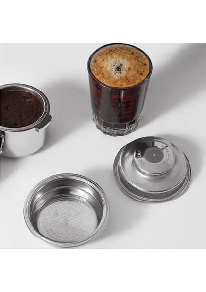2 Adet Paslanmaz Çelik 58MM Kahve Çay Filtre Sepeti Espresso Kahve Makinesi Aksesuarları Toz Kase (Yurt Dışından)