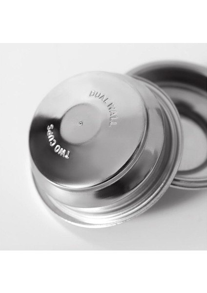 2 Adet Paslanmaz Çelik 58MM Kahve Çay Filtre Sepeti Espresso Kahve Makinesi Aksesuarları Toz Kase (Yurt Dışından)