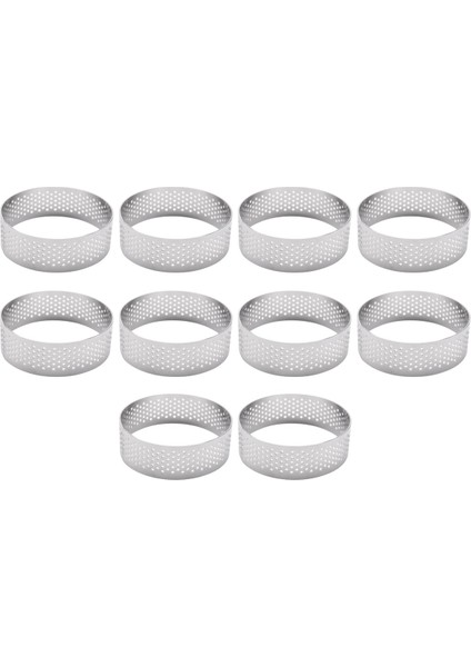 30 Paket Paslanmaz Çelik Tart Halkası, Isıya Dayanıklı Delikli Kek Mus Halkası, Yuvarlak Halka Pişirme Çörek Araçları, 5.9cm (Yurt Dışından) fırsatları