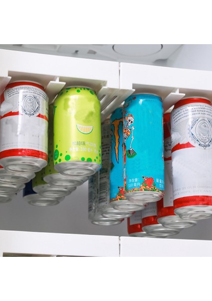 Kutu Dağıtıcı Bira Soda Depolama Raf Buzdolabı Organizatör Soda Can Içecek Şişe Tutucu Buzdolabı Mutfak Düzenleyici (Yurt Dışından)