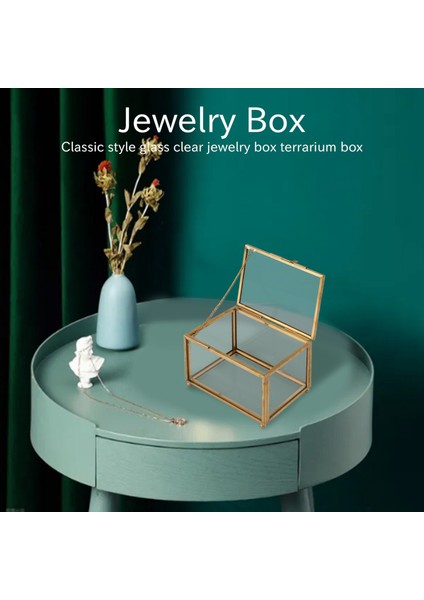Geometrik Cam Tarzı Mücevher Kutusu Masa Konteyner Takı Hatıra Ev Dekorasyon Bitkiler Konteyner Takı Depolama Görüntülemek Için (Yurt Dışından) modelleri