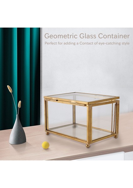 Geometrik Cam Tarzı Mücevher Kutusu Masa Konteyner Takı Hatıra Ev Dekorasyon Bitkiler Konteyner Takı Depolama Görüntülemek Için (Yurt Dışından) fırsatları