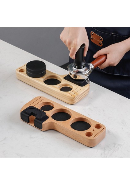 2 Adet Kahve Sabotaj Istasyonu Standı Espresso Dağıtıcı Tabanı 51/53/58MM/54MM Kahve Tozu Pedi Kaymaz (Yurt Dışından)
