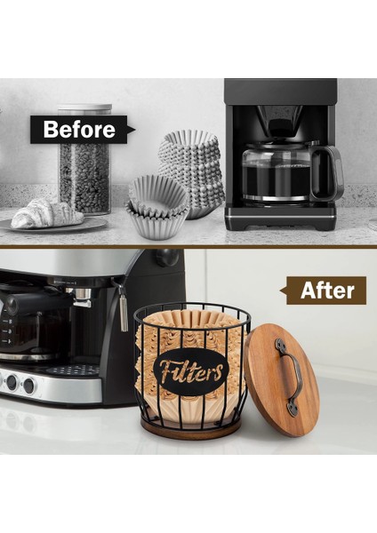Kahve Barı Aksesuarları Için Kahve Filtresi Tutucu Depolama Güzel Kahve Filtresi Saklama Kabı ve Dağıtıcı (Yurt Dışından) indirimleri