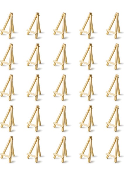 125 Parça Mini 5 Inç Ahşap Şövale. Kartvizitler, Sergi Fotoğrafları, Küçük Kanvaslar, Sınıfta Kendin Yap Sanat ve El Sanatları (Yurt Dışından) fiyatları