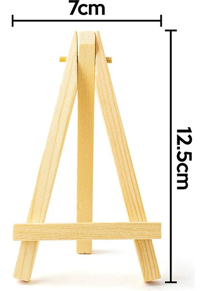 125 Parça Mini 5 Inç Ahşap Şövale. Kartvizitler, Sergi Fotoğrafları, Küçük Kanvaslar, Sınıfta Kendin Yap Sanat ve El Sanatları (Yurt Dışından) fırsatları