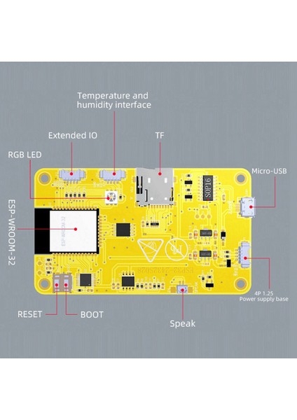 ESP32 Wifi Bluetooth Geliştirme Kurulu 2.8 Inç 240X320 Akıllı Ekran Tft Modülü Dokunmatik Ekran Lvgl Geliştirme Modülü (Yurt Dışından)