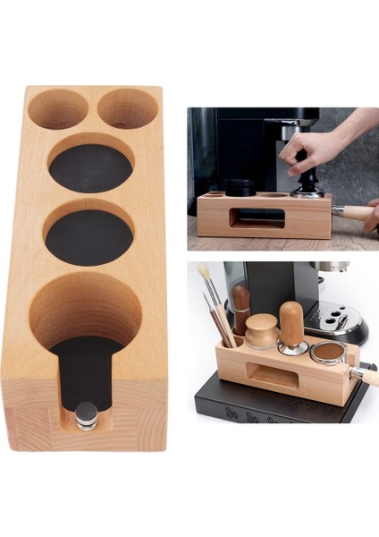 Espresso Sabotaj Tutucu Istasyonu, 5 Delikli Kaymaz Ahşap Espresso Sabotaj Mat Standı Sabotaj Istasyonu Mat ile Ahşap Taban (Yurt Dışından) fiyatları