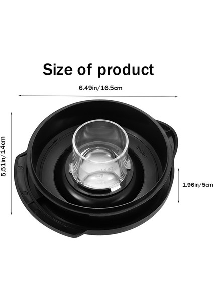 Os-Ter Blender Kavanozu Için 3x 6 Bardak Cam Blender Kapağı Kapağı 124461-000-000 Os-Ter Pro Blenderler Için Fit Kapak Yedek Parçaları (Yurt Dışından)