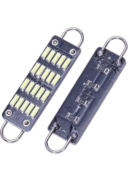 Ampul 44MM Parlak Beyaz Festoon LED Ampul, 20 Smd Sert Döngü 1.73 Inç Iç Kubbe Haritası LED Işıklar 561 562 567, 12'li Paket (Yurt Dışından)