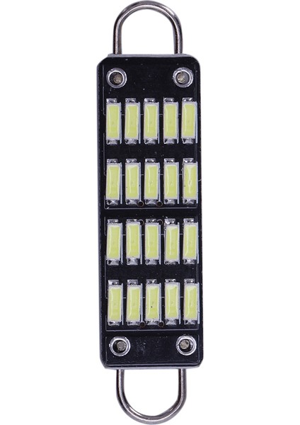 Ampul 44MM Parlak Beyaz Festoon LED Ampul, 20 Smd Sert Döngü 1.73 Inç Iç Kubbe Haritası LED Işıklar 561 562 567, 12'li Paket (Yurt Dışından)