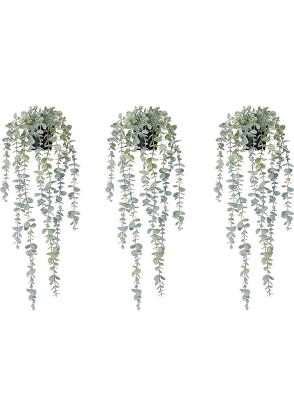 3 adet Yapay Asılı Bitkiler Saht Saksı Okaliptüs Asılı Bitki Duvar Odası Ev Veranda Kapalı Açık Dekor için (Yurt Dışından) fiyatları