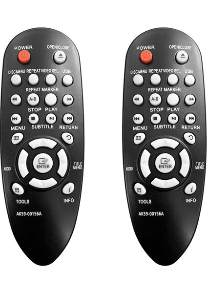 DVD AK59-00156A DVDE360 Uzaktan Kumanda Için 2x Yedek Uzaktan Kumanda (Yurt Dışından)