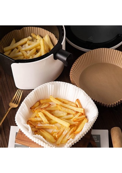 70 Adet Hava Fritöz Tek Kullanımlık Kağıt Astar Fırçalı Yapışmaz Tek Kullanımlık Hava Fritöz Kağıt Gömlekleri Pişirme Kavurma Için (Yurt Dışından)