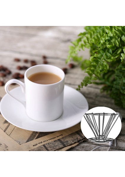 Demir Kahve Damlatıcı Katlanabilir Filtre V60 Tarzı Kahve Damla Filtreli Fincan Taşınabilir Yeniden Kullanılabilir Kağıtsız Üzerine Dökün (Yurt Dışından) fırsatları