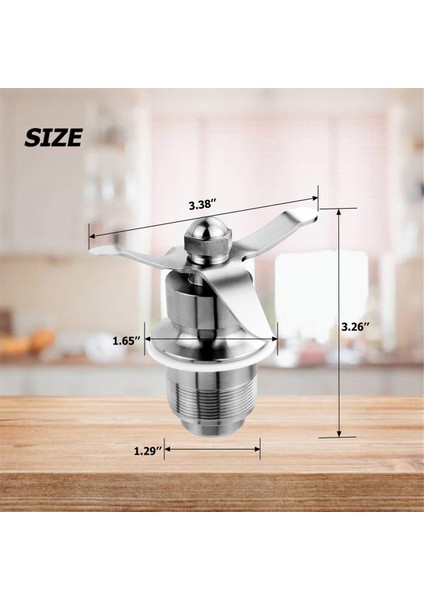 502977 Karıştırma Düzeneği Bıçak Kesme Düzeneği Blender Parçası 502977 18396 018396 Waring Için Uyumlu CB6/CB10/CB15 (Yurt Dışından)