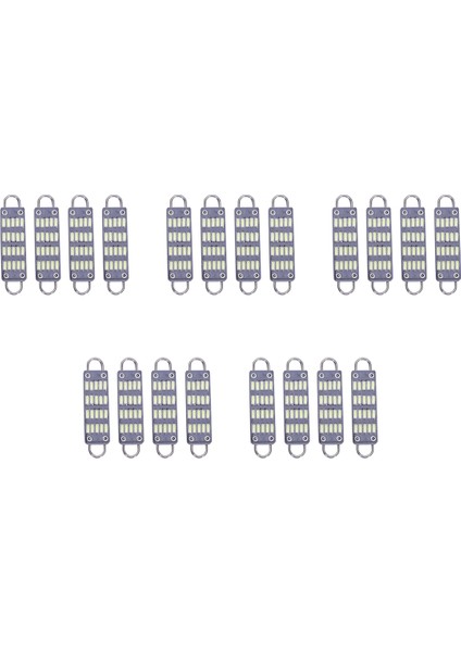 20X Ampul 44MM Parlak Beyaz Festoon LED Ampul, 20 Smd Sert Döngü 1.73 Inç Iç Kubbe Harita LED Işıklar 561 562 567 564 (Yurt Dışından)