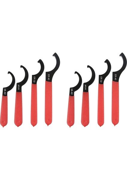 8x Coilover Anahtarı, Kanca Anahtarları Alet Takımı Şok Anahtarı Anahtarı Seti C-Şekil Anahtarı Ayarlanabilir Somun Anahtarları Ayar Aracı (Yurt Dışından)