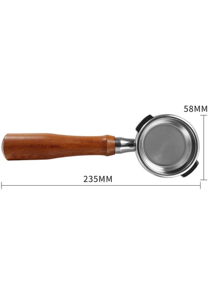 58MM Kahve Dipsiz Portafilter Gaggıa Filtre Sepeti Yedek Espresso Makinesi Aksesuarı Kahve Aracı B (Yurt Dışından)