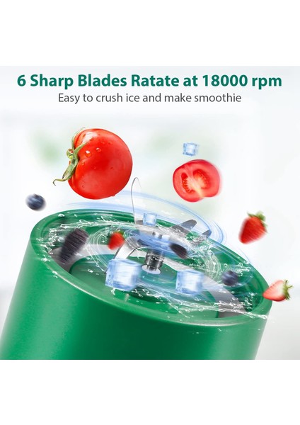 Taşınabilir Blender, Shake ve Smoothie'ler Için Taşınabilir Blender, Şarj Edilebilir Kişisel Boyutlu Blender, Meyve Sebze Sıkacağı (Yurt Dışından)