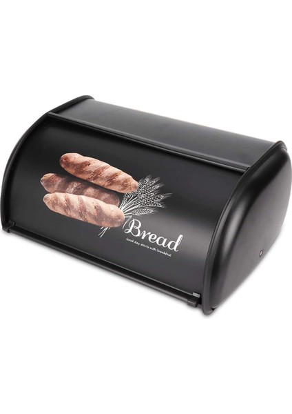 Ekmek Kutusu, Büyük Kapasiteli Metal Ekmek Kutusu, Tutucu Kutusu Konteyner Mutfak Depolama Organizatör, Depolama Organizatör 3.1-4l (Yurt Dışından)