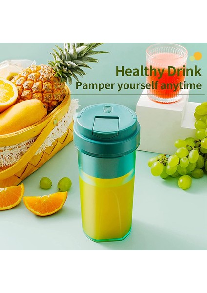 Kişisel Blender, Shake ve Smoothie'ler Için Taşınabilir Blender, USB Şarj Edilebilir, Bpa Içermeyen 550 ml Seyahat Spor Salonu Için Dış Mekan Yeşil (Yurt Dışından) fırsatları