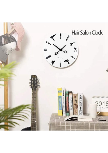 Timelike Berber Stilist Araçları Duvar Saati Modern 3D Kuvars Sigara Geçiyor Güzellik Kuaför Saatleri Ev Dekor Hediye Için Izle (Yurt Dışından) fiyatları