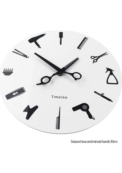 Timelike Berber Stilist Araçları Duvar Saati Modern 3D Kuvars Sigara Geçiyor Güzellik Kuaför Saatleri Ev Dekor Hediye Için Izle (Yurt Dışından) indirimleri