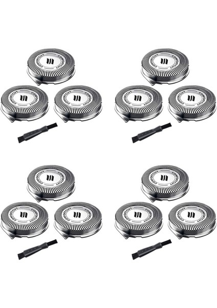 Philips Norelco Serisi 3000, 2000, 1000 Tıraş Makineleri Için 4x SH30 Yedek Başlıklar Tıraş Başlıkları Tıraş Bıçakları SH30/52 (Yurt Dışından)