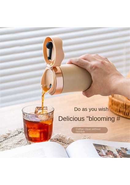 304 Paslanmaz Çelik Büyük Kapasiteli Taşınabilir Çay ve Su Ayırma Fincan Kahve French Press (Yurt Dışından) modelleri