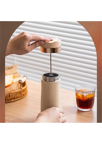 304 Paslanmaz Çelik Büyük Kapasiteli Taşınabilir Çay ve Su Ayırma Fincan Kahve French Press (Yurt Dışından) indirimleri
