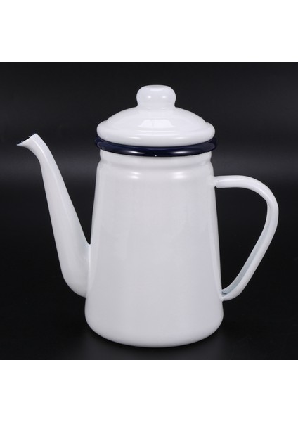 2x 1.1l Yüksek Dereceli Emaye Cezve Süt Üzerine Dökün Su Sürahisi Sürahi Barista Çaydanlık Su Isıtıcısı Gaz Sobası Için (Yurt Dışından) modelleri