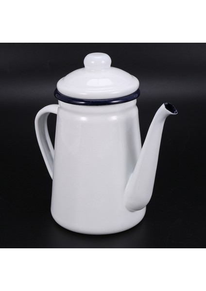 2x 1.1l Yüksek Dereceli Emaye Cezve Süt Üzerine Dökün Su Sürahisi Sürahi Barista Çaydanlık Su Isıtıcısı Gaz Sobası Için (Yurt Dışından) fırsatları