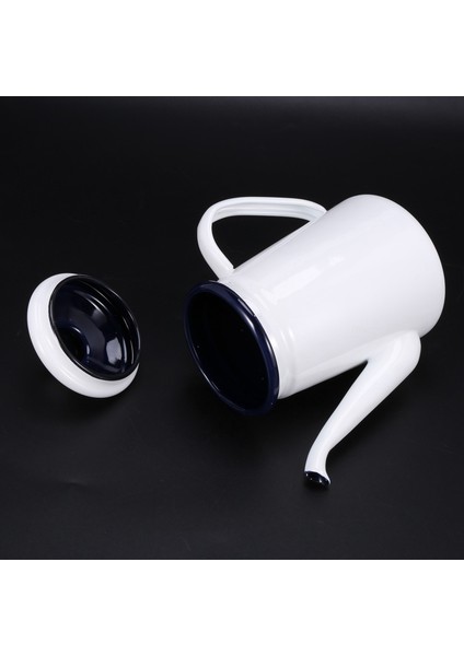 2x 1.1l Yüksek Dereceli Emaye Cezve Süt Üzerine Dökün Su Sürahisi Sürahi Barista Çaydanlık Su Isıtıcısı Gaz Sobası Için (Yurt Dışından) indirimleri