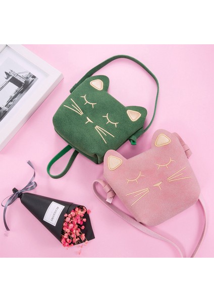 Küçük Kızlar Çantalar Sevimli Kulaklar Kız Çocuklar Için Crossbody Omuz Çantası, Yürümeye Başlayan Çocuk, Kızlar (Pembe ve Yeşil) (Yurt Dışından) fırsatları