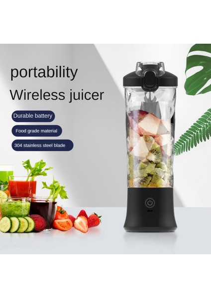 Taşınabilir Blender, Shake ve Smoothie'ler Için,şarj Edilebilir Usb'li Kişisel Blender,meyve,smoothie Karıştırma Makinesi A (Yurt Dışından)