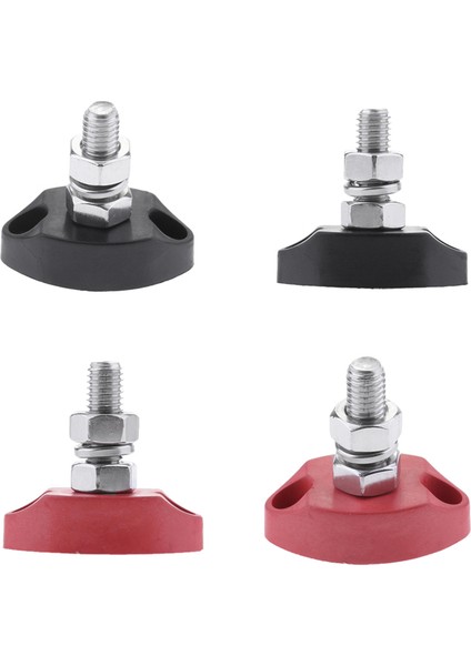 Adet Dc 12 V Bara Terminal Bloğu - 1/4 Inç 6mm Pozitif Yalıtımlı Tek Saplama Güç ve Toprak Bağlantı Direği (Yurt Dışından)