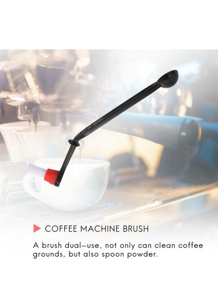 5x 2 In 1 Kahve Makinesi Fırçası Naylon Espresso Kahve Öğütücü Fırçalar Kahve Kaşığı Makinesi Grup Başkanı Mutfak Aletleri (Yurt Dışından) indirimleri