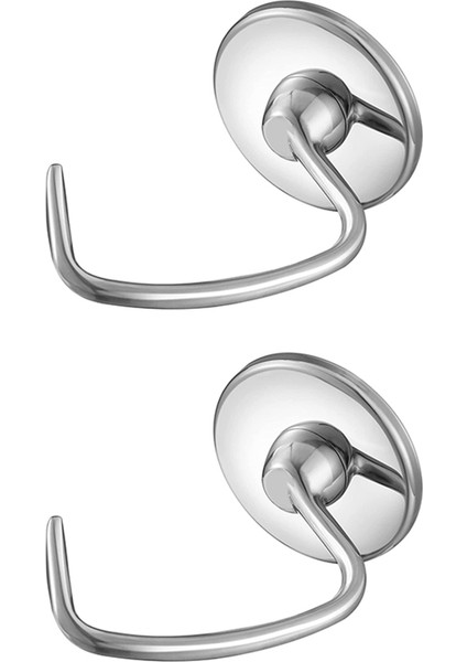 Kitchenaid Için 2x Paslanmaz Çelik Hamur Kancası Aparatı 4.5-5 Quart Tilt Kafalı Tezgah Mikseri, Yedek Parçalar Ekmek Kancaları (Yurt Dışından)